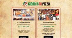 Desktop Screenshot of giannisnypizza.com